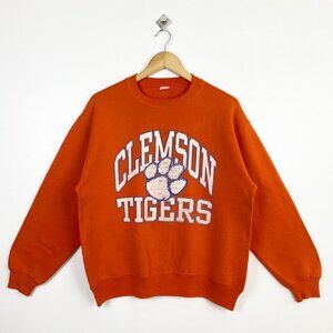 NCAA Clemson University ‘Tigers’ Print Logo Orange Color’s shirt sweatshirt